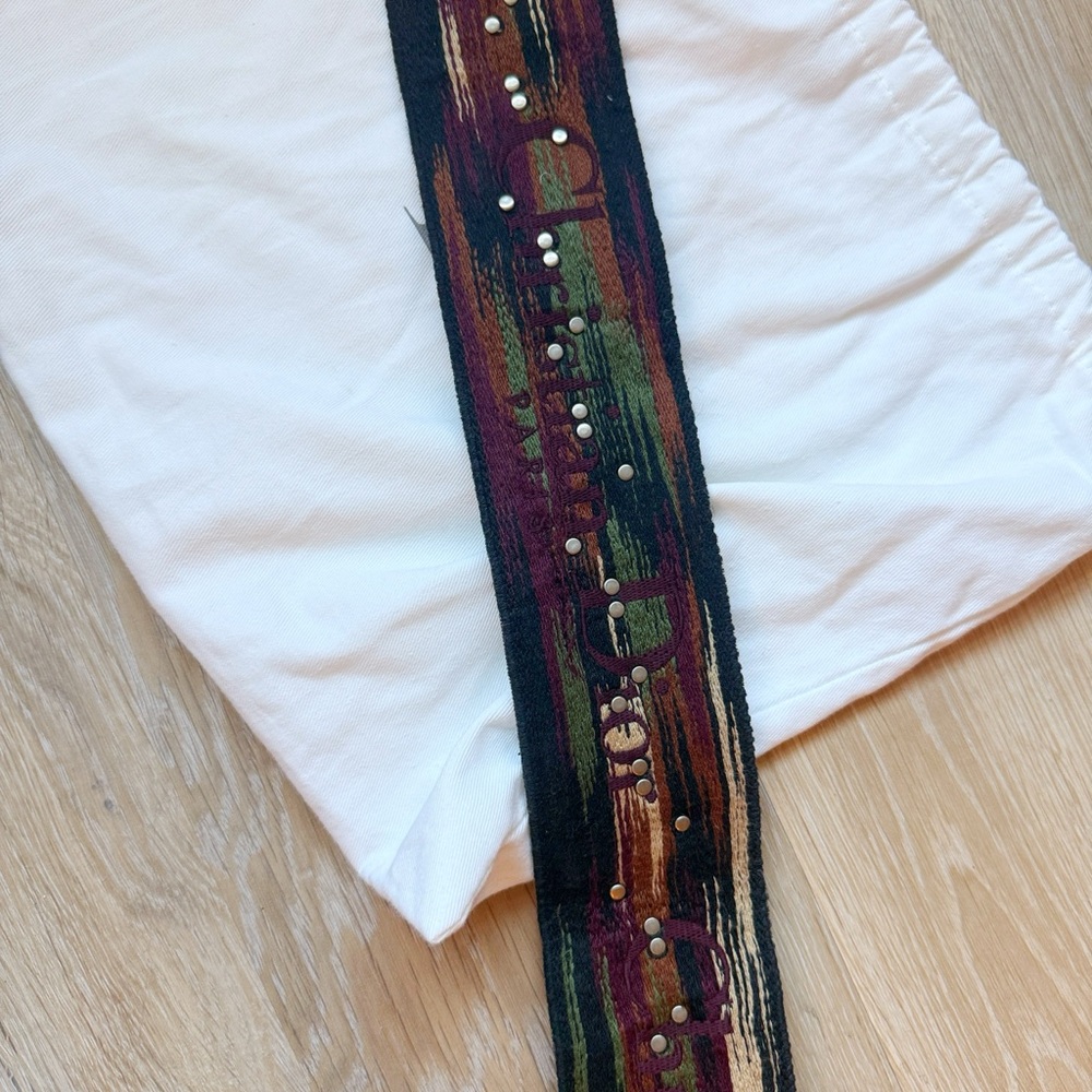 Dior Fringe Bohemian Embroidered Bag Strap - Picture 5 of 8